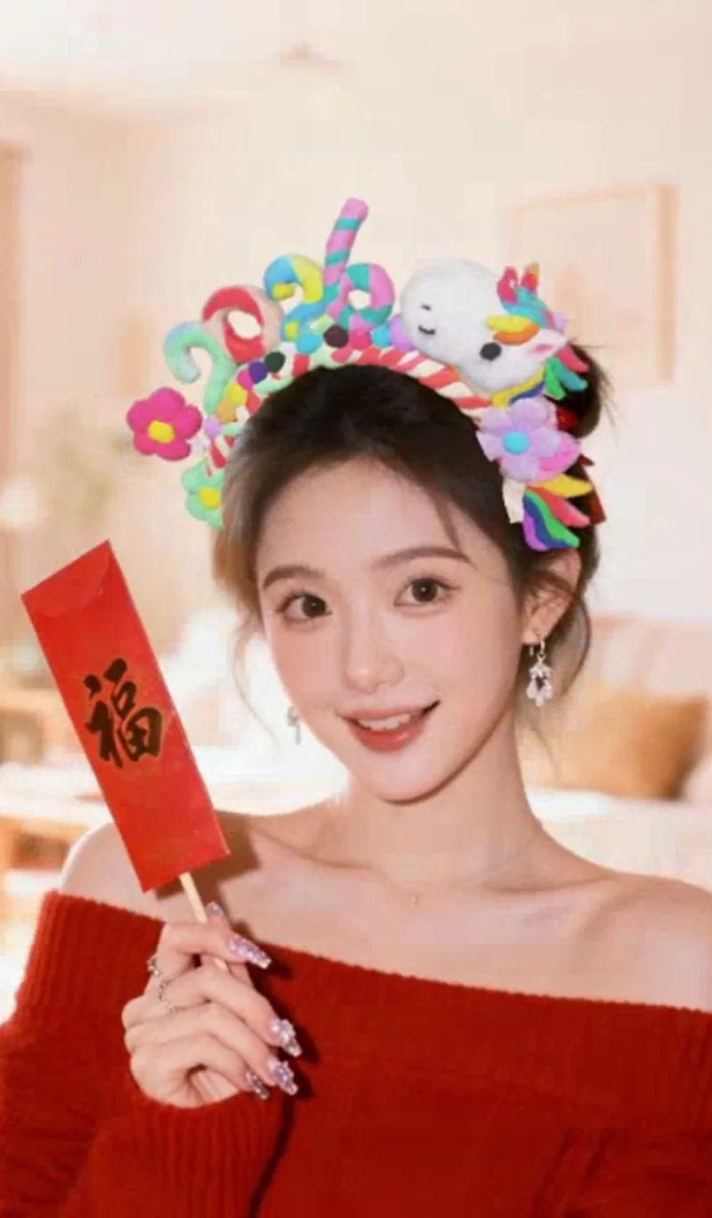 新年萌马箍